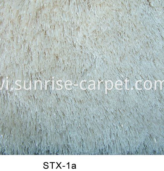 Polyester 150D Silk & Lurex Yarn Carpet